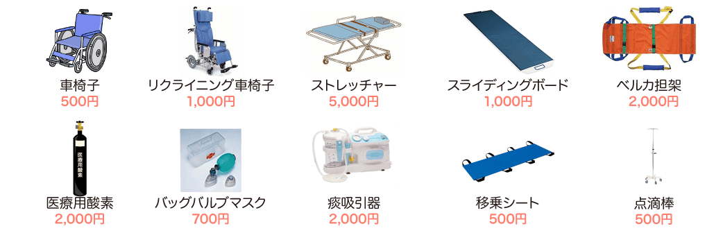 福祉器具使用料金